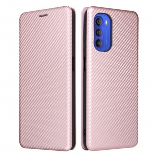 Cover Moto G51 5G Flip Cover Farvet Carbon Silikone