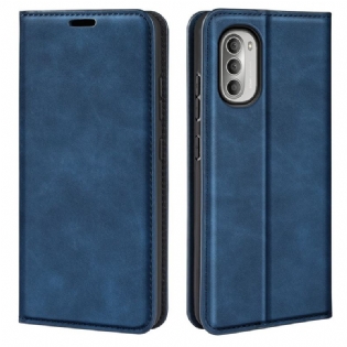 Cover Moto G51 5G Flip Cover Silkeblødt Lædereffekt