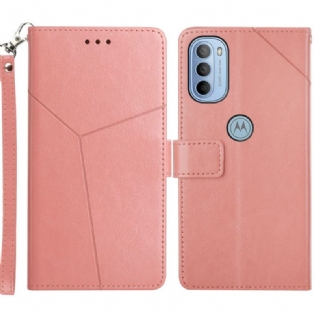 Flip Cover Moto G51 5G Stil Læder Geo Y Design