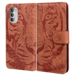 Flip Cover Moto G51 5G Tiger Ansigtsprint