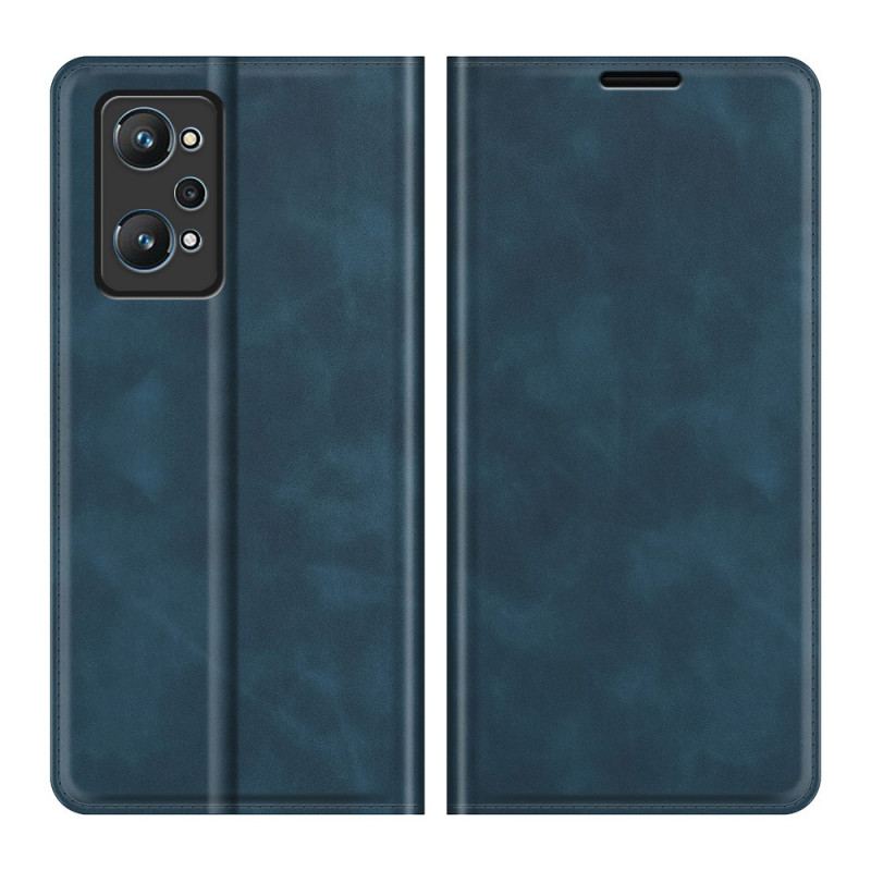 Cover Realme GT Neo 3T / Neo 2 Flip Cover Silkeblødt Lædereffekt