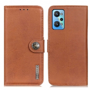 Læder Cover Realme GT Neo 3T / Neo 2 Imiteret Læder Khazneh