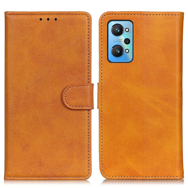 Læder Cover Realme GT Neo 3T / Neo 2 Mat Retro Lædereffekt