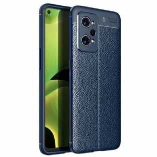 Mobilcover Realme GT Neo 3T / Neo 2 Dobbelt Linje Litchi Læder Effekt