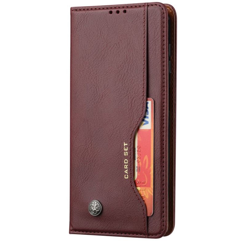 Cover Samsung Galaxy S23 5G Flip Cover Kortholder I Imiteret Læder