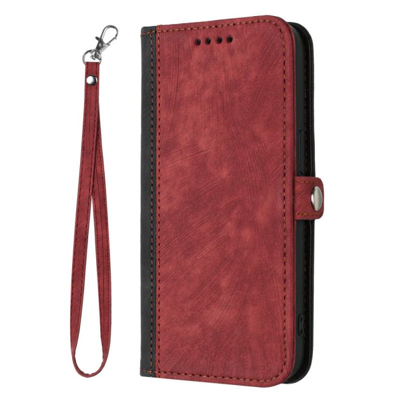 Flip Cover Samsung Galaxy S23 5G Tofarvet Med Rem