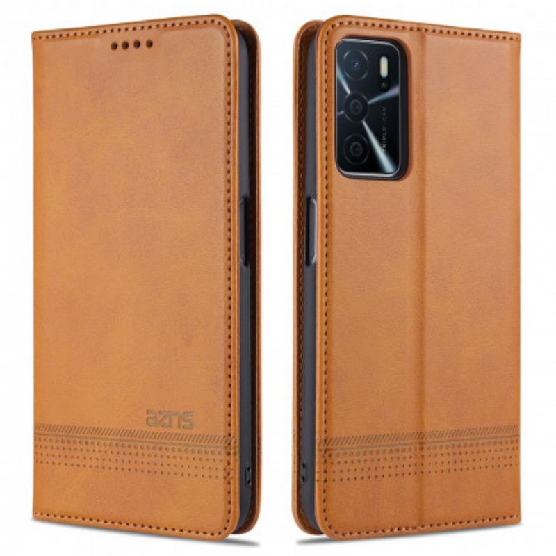 Cover Oppo A16 / A16s Flip Cover Azns Læderstyling