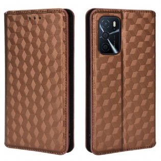 Cover Oppo A16 / A16s Flip Cover Diamant Læder Effekt