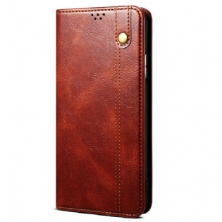 Cover Oppo A16 / A16s Flip Cover Voksbehandlet Kunstlæder