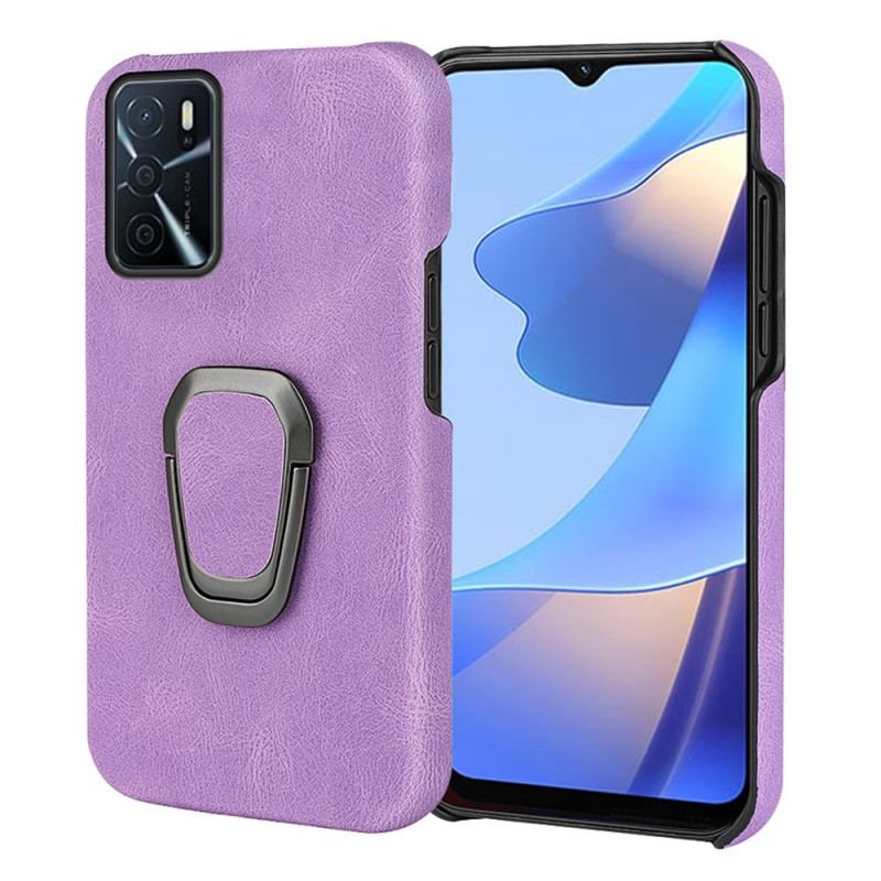 Cover Oppo A16 / A16s Læder Effekt Ring-støtte Nye Farver