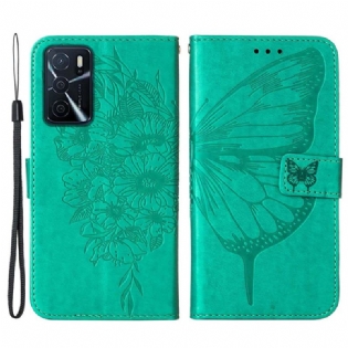 Flip Cover Oppo A16 / A16s Sommerfugle Design