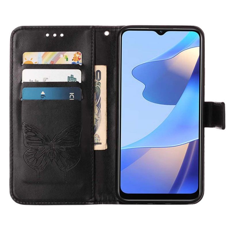 Flip Cover Oppo A16 / A16s Sommerfugle Design