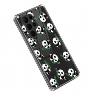Cover Samsung Galaxy S23 Ultra 5G Små Pandaer