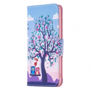 Flip Cover Samsung Galaxy S23 Ultra 5G Ugler På Gyngen