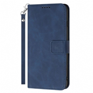 Læder Cover Samsung Galaxy S23 Ultra 5G Med Snor Vintage Strappy