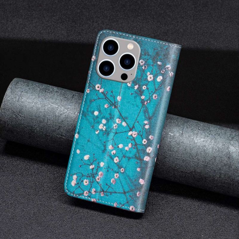 Cover iPhone 14 Pro Max Flip Cover Blomsterbilleder