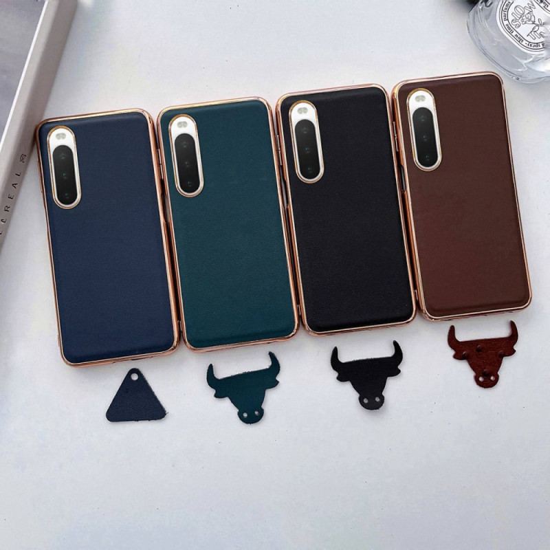 Cover Sony Xperia 10 IV Ægte Læder