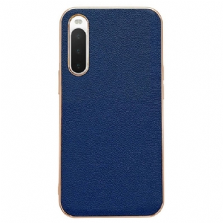 Cover Sony Xperia 10 IV Ægte Læder Farve