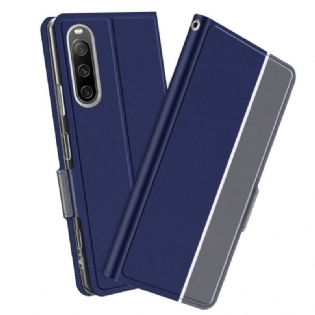 Cover Sony Xperia 10 IV Flip Cover Bicolor Baiyu