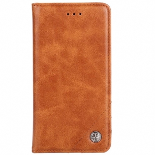 Cover Sony Xperia 10 IV Flip Cover Dekorativ Nitte I Imiteret Læder