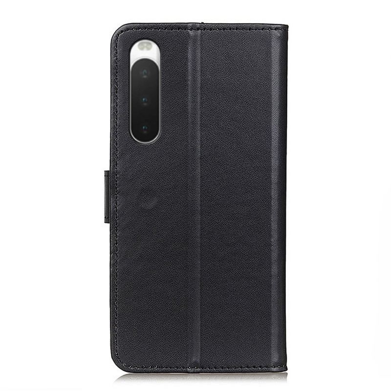 Flip Cover Sony Xperia 10 IV Almindeligt Imiteret Læder
