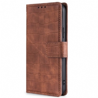 Flip Cover Sony Xperia 10 IV Krokodillehudstil