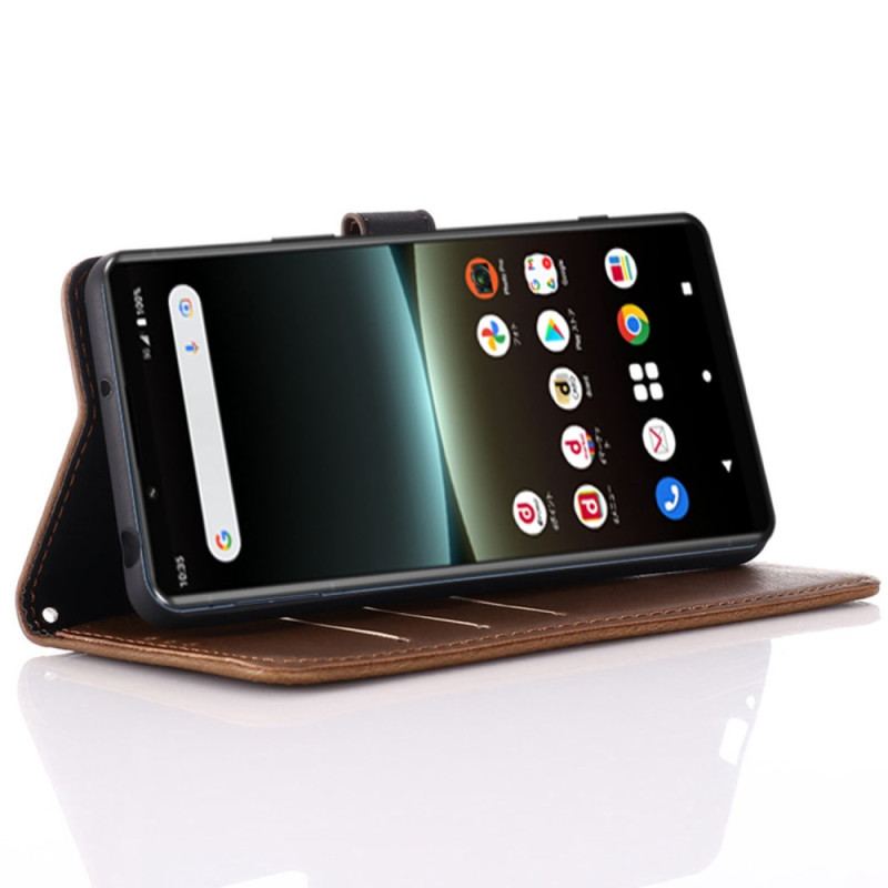 Læder Cover Sony Xperia 10 IV Forenet
