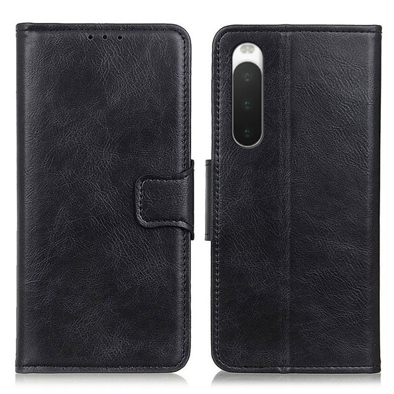 Læder Cover Sony Xperia 10 IV Stil Læderlås Vendbar