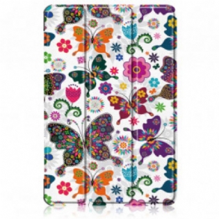 Cover Huawei MatePad 11 (2021) Forbedrede Retro Sommerfugle Og Blomster