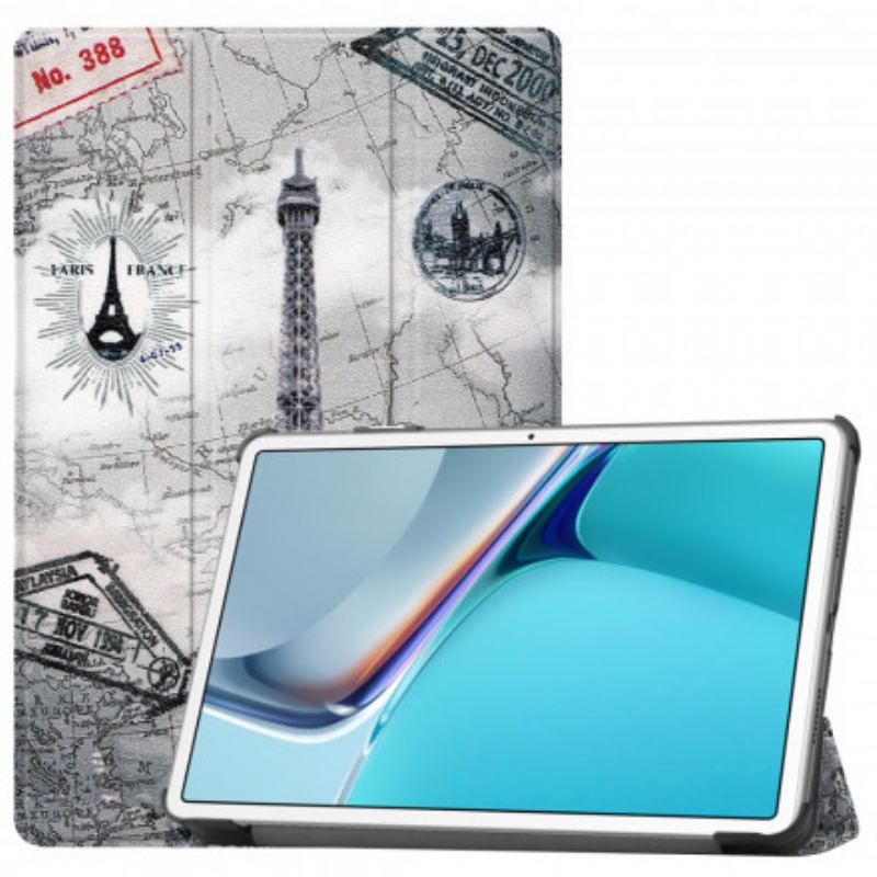 Cover Huawei MatePad 11 (2021) Retro Eiffeltårnet