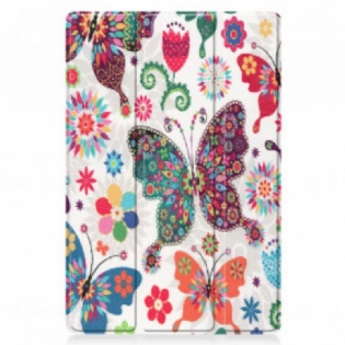 Cover Huawei MatePad 11 (2021) Retro Sommerfugle Og Blomster