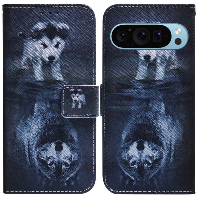 Flip Cover Google Pixel 9 Pro Hvalpedrøm