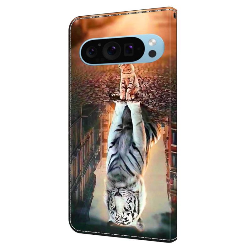 Flip Cover Google Pixel 9 Pro Kat Og Tiger