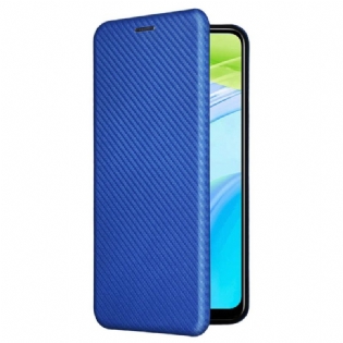 Cover Realme C30 Flip Cover Carbon Fiber Ring-support