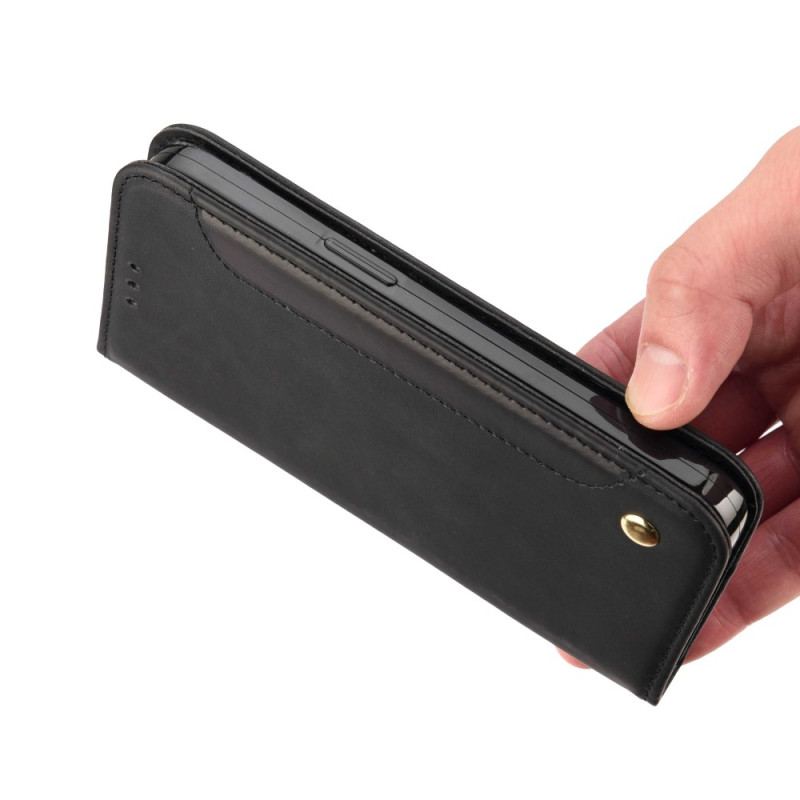 Cover Xiaomi Redmi 10C Flip Cover Bicolor Med Nitte