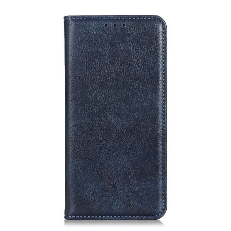 Cover Xiaomi Redmi 10C Flip Cover Lychee Split Læder Tekstur