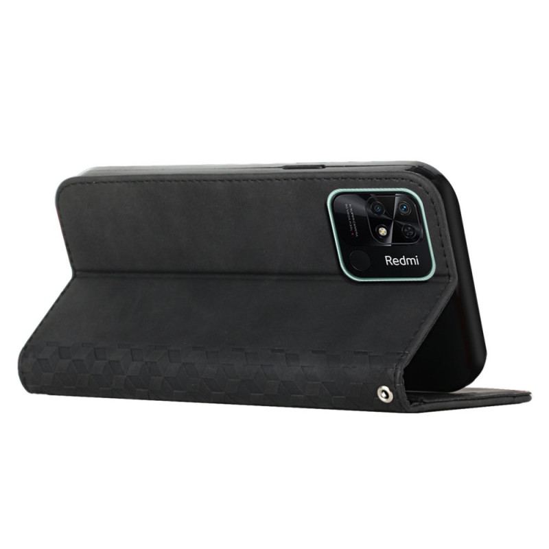 Cover Xiaomi Redmi 10C Flip Cover Stil Læder 3d Mønster