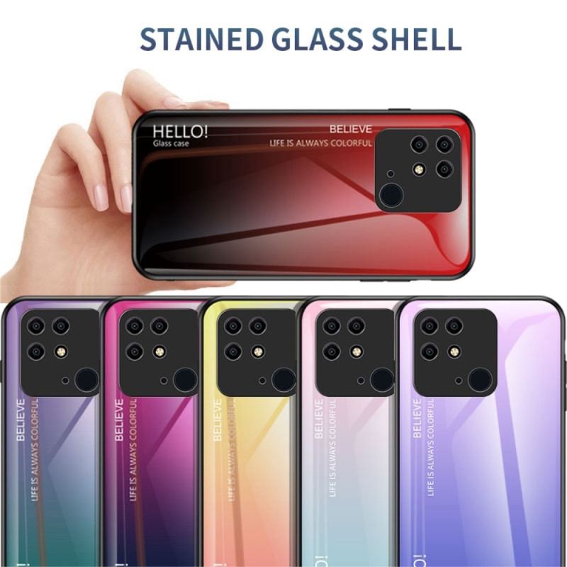 Cover Xiaomi Redmi 10C Hærdet Glas Hej