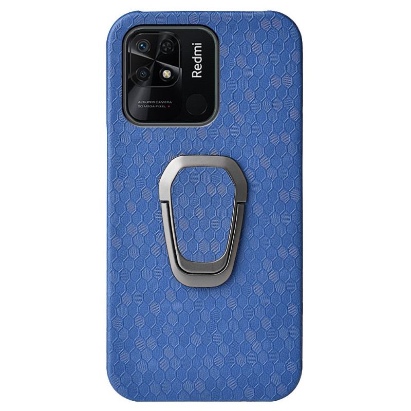 Cover Xiaomi Redmi 10C Honeycomb Med Ring-støtte