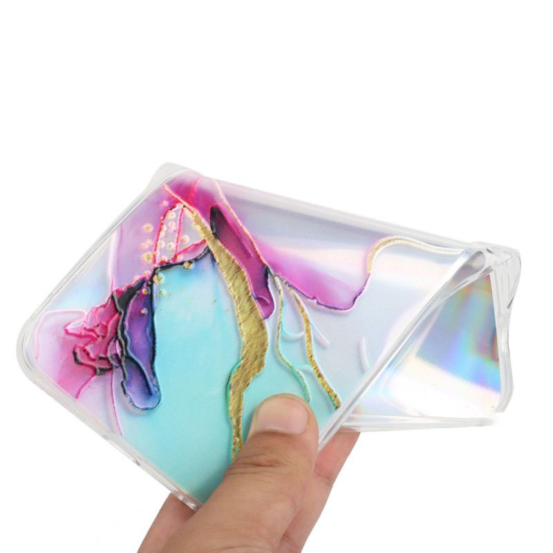 Cover Xiaomi Redmi 10C Marmor Kunst Lasereffekt