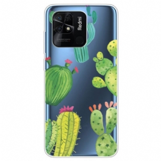 Cover Xiaomi Redmi 10C Sømløs Kaktus