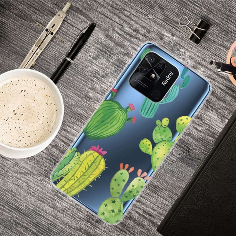 Cover Xiaomi Redmi 10C Sømløs Kaktus