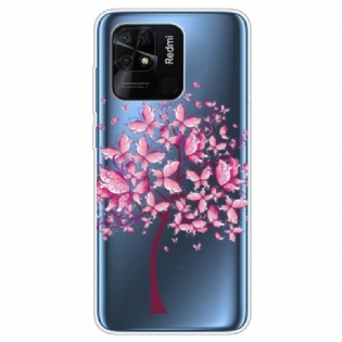 Cover Xiaomi Redmi 10C Sømløst Lyserødt Træ