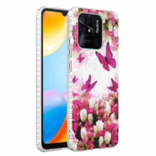 Cover Xiaomi Redmi 10C Stilfulde Sommerfugle