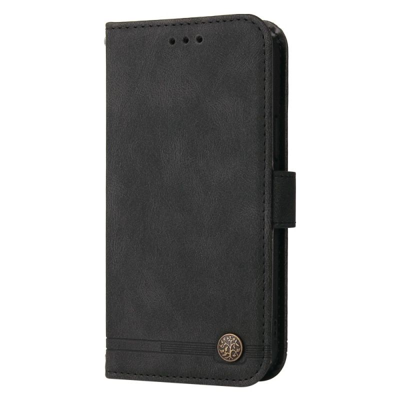 Flip Cover Xiaomi Redmi 10C Læderstil Med Dekorativ Nitte