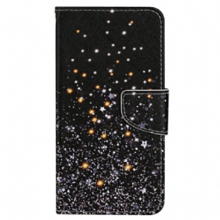 Flip Cover Xiaomi Redmi 10C Med Snor Strappy Glittereffekt