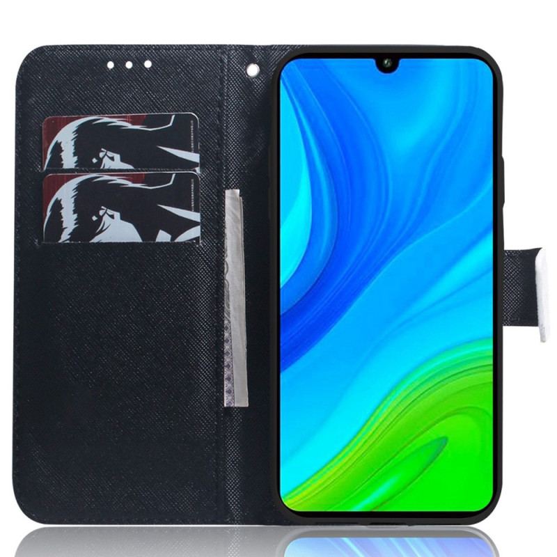 Flip Cover Xiaomi Redmi 10C Med Snor Thong Egern