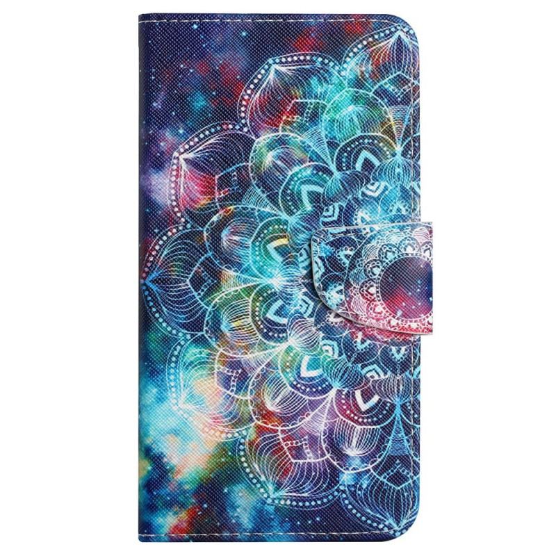 Læder Cover Xiaomi Redmi 10C Med Snor Strappy Mandala