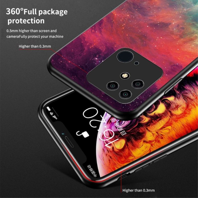 Mobilcover Xiaomi Redmi 10C Hærdet Glas Mønster