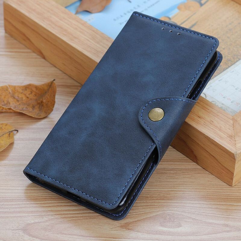 Flip Cover Xiaomi Redmi 9T Imiteret Læder Knap